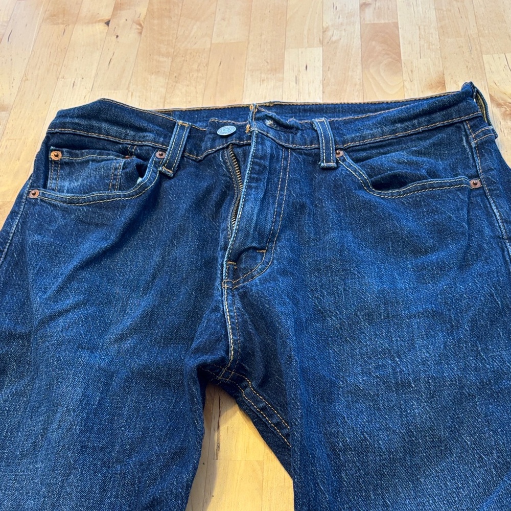 Levi's Dark Blue Relaxed Fit Jeans.  New, never worn